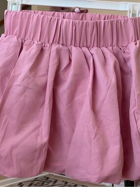 Women’s Pink Elastic-Waist Circle Skirt